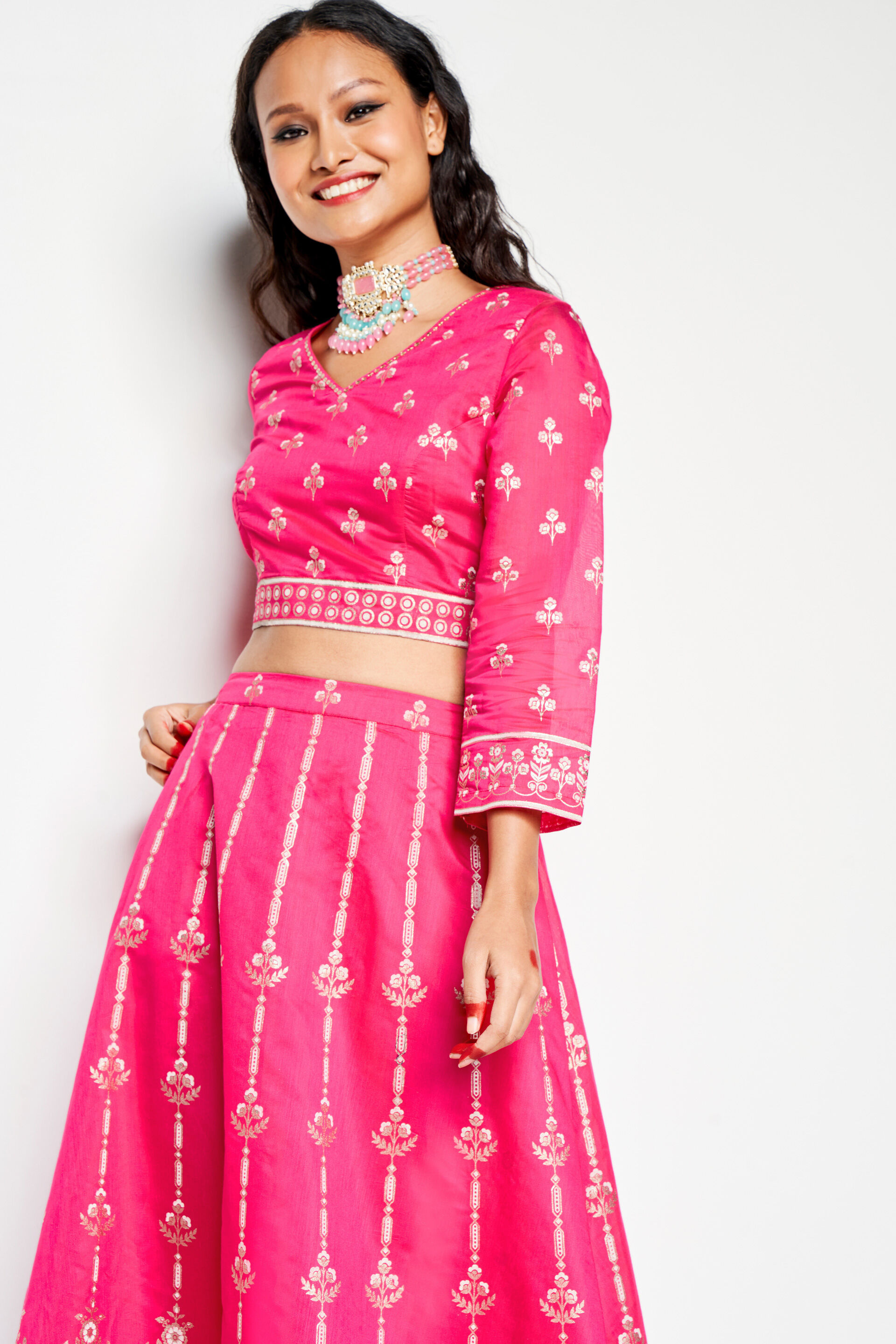 Rongmonch Skirt Set, Hot Pink, image 5